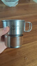 美廚（MAXCOOK）304不銹鋼水杯 隨手咖啡杯戶(hù)外便攜杯子帶蓋防漏300ml木套款小狗 曬單實(shí)拍圖