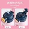 迪士尼兒童保溫杯嬰幼兒寶寶帶吸嘴水壺不銹鋼316小學(xué)生直飲雙飲水杯壺 6650米妮雙飲保溫杯 560ml 曬單實(shí)拍圖