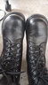 百麗高跟馬丁靴女25冬新商場(chǎng)同款真皮短靴3NW45DD5 黑色-絨里 39 曬單實(shí)拍圖