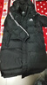 阿迪達斯（adidas）羽絨服男女同款冬季加厚鴨絨長(cháng)款極寒羽絨服 黑/白  01TKD M 曬單實(shí)拍圖