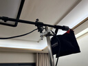 AMBITFUL橫臂架MF02攝影燈俯拍頂燈架影室燈閃光燈斜臂架頂燈橫桿影棚拍照支撐架1/4螺絲頭兩節可伸縮 標配+配重鐵 MF02橫桿【送3/8螺絲】 曬單實(shí)拍圖