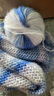 小云團真絲馬海毛毛線(xiàn)段染漸變色馬海毛線(xiàn)細手工編織披肩毛衣線(xiàn) 19黛青 曬單實(shí)拍圖