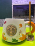 星巴克杯子秋日萌狐馬克杯禮盒陶瓷杯咖啡杯水杯桌面杯伴手禮禮物 狐貍單杯 曬單實(shí)拍圖