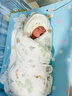 全棉時(shí)代嬰兒抱被可脫膽純棉新生兒包被產(chǎn)房包巾四季通用 90cm*90cm小松鼠 曬單實(shí)拍圖