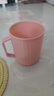 漱口杯刷牙杯家用簡(jiǎn)約牙缸情侶一對創(chuàng  )意洗漱杯旅行便攜式宿舍塑料 粉色1個(gè)裝 曬單實(shí)拍圖