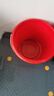 威佳紅色水桶手提式10L塑料水桶加厚圓形塑料桶小紅桶 曬單實(shí)拍圖