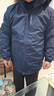 羅蒙三合一沖鋒外套男士外套秋冬季休閑加絨夾克男工裝戶(hù)外登山服衣服 深藍色【三合一】 XL （建議體重125-140斤） 曬單實(shí)拍圖