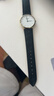 浪琴原裝嘉嵐表帶牛皮男女13 18 20mm瑰麗男款超薄手表皮帶鱷魚(yú)紋 黑色銀扣 18mm 曬單實(shí)拍圖