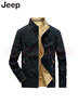 JEEP夾克男士春秋季戶(hù)外防風(fēng)保暖兩面穿長(cháng)袖工裝外套男裝 黑藍 2XL 曬單實(shí)拍圖