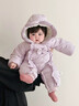 初生嬰幼兒衣服禮盒新生兒見(jiàn)面送禮物滿(mǎn)月寶寶套裝用品高檔女孩冬 月下紫藤冬禮 73cm 3-6個(gè)月 曬單實(shí)拍圖