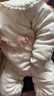 嬰兒衣服秋冬季厚棉80g新生兒棉襖公主袖蝴蝶衣寶寶夾棉加厚棉服 【80g】-粉色四葉草連體棉襖 66cm 曬單實(shí)拍圖