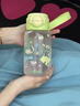 炊大皇水杯兒童女生吸管杯tritan塑料杯子大容量雙飲650ml（內向的象） 曬單實(shí)拍圖