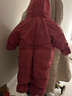 保姆鵝 寶寶羽絨連體服嬰兒羽絨服冬裝連身服抱服外出服睡袋[NM2119] 石榴粉 90cm 曬單實(shí)拍圖