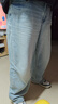 UR2026春季新款男裝潮流休閑系帶做舊水洗牛仔長(cháng)褲UUV850021 灰藍 30 曬單實(shí)拍圖
