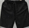 倉石一樹(shù)倉石一樹(shù)潮牌滿(mǎn)天星短褲男款夏季休閑五分褲2025新款男士寬松褲子 黑色 2XL 曬單實(shí)拍圖