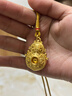 漢秀黃金人生四美葫蘆吊墜足金花絲國風(fēng)福祿掛墜生日女神節禮物送女友 大款人生四美葫蘆（金重約7.73克） 曬單實(shí)拍圖