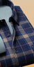 立蒙冬季男士保暖襯衫加絨加厚長(cháng)袖格子襯衣中年爸爸裝 316藍灰格XL 曬單實(shí)拍圖
