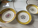 傳世瓷碗家用宮廷風(fēng)新中式碗盤(pán)碗碟套裝組合景德鎮陶瓷琺瑯彩骨瓷碗湯碗 7英寸深盤(pán)1個(gè)(金邊帝王黃-吉祥如 曬單實(shí)拍圖