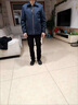 MAGIOPY奢侈品牌男裝2025秋冬新款夾克外套中年男士毛呢子外套爸爸裝 藏藍色加棉[高端禮盒裝] M 170建議100-115斤 曬單實(shí)拍圖