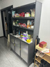 四季沐歌廚房置物架落地廚柜餐邊收納柜櫥柜儲物柜子微波爐烤箱碗碟柜用具 【加厚巖板】灰6層120長(cháng)-全配 曬單實(shí)拍圖