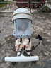 憶塵遛娃神器可坐可躺嬰兒推車(chē)0-3歲高景觀(guān)雙向一鍵折疊輕便溜娃推車(chē) 至尊款-小熊白+涼席+餐盤(pán)+掛包+底兜+靠枕 曬單實(shí)拍圖
