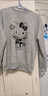 甜米寶韓版可愛(ài)衛衣女無(wú)帽中長(cháng)款顯瘦寬松百搭甜美風(fēng)加厚春秋薄款上衣服 淺灰色【加絨加厚】 M 86-105斤 曬單實(shí)拍圖