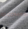 little MO&Co.含羊毛 little moco童裝25冬新款男女童熊貓刺繡毛衣長(cháng)袖上衣可愛(ài) 中花灰色 150 150/72 曬單實(shí)拍圖