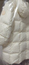圖圖小象兒童羽絨服長(cháng)款女童加厚親子外套三防90白鴨絨男童 米白色130cm 曬單實(shí)拍圖