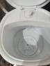 VCJ洗衣機半全自動(dòng)迷你洗衣機小型洗脫一體小型家用母嬰內衣褲洗襪子神器兒童單身人宿舍出租房 新4.5KG【立體水洗去污*定時(shí)降噪快洗】珍珠白 曬單實(shí)拍圖
