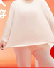 宜而爽【加肥加大碼】100%純棉保暖內衣女士7A抑菌秋衣秋褲套裝全棉毛衫 曬單實(shí)拍圖