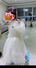 笛莎（DEESHA）女童小香風(fēng)網(wǎng)紗連衣裙2025冬季新款公主禮服裙中大童女孩童裝裙子 奶白色 130 曬單實(shí)拍圖