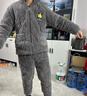 北極絨睡衣冬季男士加厚加絨三層夾棉高端保暖家居服寬松法蘭珊瑚絨套裝 曬單實(shí)拍圖