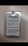 歐嘜 (oumai) 工作牌證件卡套鋁合金雙面員工牌胸牌高檔掛繩?？üぬ柵乒ぷ髯C 55*85mm 銀色5套裝 曬單實(shí)拍圖