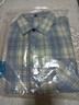 真維斯（Jeanswest）格子長(cháng)袖襯衫男秋冬港風(fēng)潮牌青少年襯衣外套襯衫男淺藍XL 曬單實(shí)拍圖