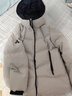 鴨鴨（YAYA）【大師剪裁系列】2025新款女裝羽絨服連帽戶(hù)外運動(dòng)休閑保暖外套MY 米灰色 L (165) 曬單實(shí)拍圖
