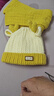 貝娜茜兒童帽子秋冬季寶寶男女男童女童可愛(ài)護耳保暖針織帽毛線(xiàn)帽加厚冬 小鹿角-黃色 帽子+圍巾 1-5歲（46-52CM） 曬單實(shí)拍圖
