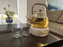 瓷牌茗茶具（cipaiming teaset）玻璃花茶壺蒸煮一體泡茶器家用會(huì )客溫茶器功夫茶盤(pán)整套簡(jiǎn)約中式 《竹柄》提梁煮茶壺+蠟燭臺 曬單實(shí)拍圖