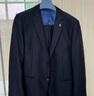 海瀾之家（HLA）西服套裝男輕商務(wù)時(shí)尚平駁領(lǐng)套西男秋季 黑色02（西服+西褲） M 175/92A 48A推薦126~140斤 曬單實(shí)拍圖