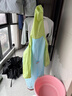 檸檬寶寶兒童雨衣男女童小學(xué)生雨披帶書(shū)包位寶寶上學(xué)防雨服 薄荷海鹽藍XL 曬單實(shí)拍圖
