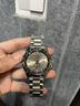 駿鈺（JUNYU）瑞士品牌男士手表耐磨防水夜光全自動(dòng)機械表日歷手表男機械表 SY款-JY9028銀黑鋼帶 曬單實(shí)拍圖