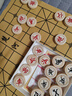 勝旅象棋50號實(shí)木大號中國象棋折疊便攜棋盤(pán)套裝配入門(mén)書(shū)籍 曬單實(shí)拍圖
