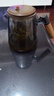 CLITON耐熱玻璃飄逸杯家用茶壺泡茶壺茶水過(guò)濾一鍵茶水分離煙灰色650ml 曬單實(shí)拍圖