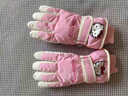 時(shí)鳥(niǎo)hellokitty兒童滑雪手套女童冬季戶(hù)外玩雪防水保暖大童防滑加絨 粉粉貓咪(6-12歲) 曬單實(shí)拍圖
