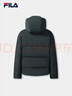 FILA 斐樂(lè )官方男士羽絨服2025冬季新款時(shí)尚休閑舒適保暖連帽外套 暗碄綠-DG L 175/96A/L 曬單實(shí)拍圖