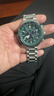 西鐵城（CITIZEN）光動(dòng)能萬(wàn)年歷人造藍寶石鏡面多局電波時(shí)尚防水男士手表送禮推薦 光動(dòng)能+電波CB5004-59W綠盤(pán)鋼帶 曬單實(shí)拍圖