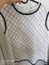 PORTS寶姿女裝春夏新款無(wú)袖圓領(lǐng)奶白色格子上衣LM8B071MFQ090 奶白色格子 S 4 曬單實(shí)拍圖