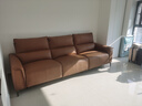 弗托納電動(dòng)真皮沙發(fā)客廳現代簡(jiǎn)約 頭層牛皮懶人躺沙發(fā) 零靠墻【高加索】 三人位2.89m【雙電動(dòng)】 半青皮-接觸面 曬單實(shí)拍圖