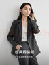尚都比拉職業(yè)通勤西裝套裝女春秋季正裝免燙抗皺外套褲子面試兩件套西服 曬單實(shí)拍圖