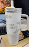希樂(lè )鎏金楓葉保溫保冷杯316不銹鋼大容量學(xué)生冰霸杯男女士吸管水杯子 曬單實(shí)拍圖