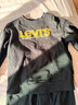 LEVI'S李維斯童裝兒童衛衣套裝男童秋季運動(dòng)套裝休閑兩件套 黑美人 曬單實(shí)拍圖